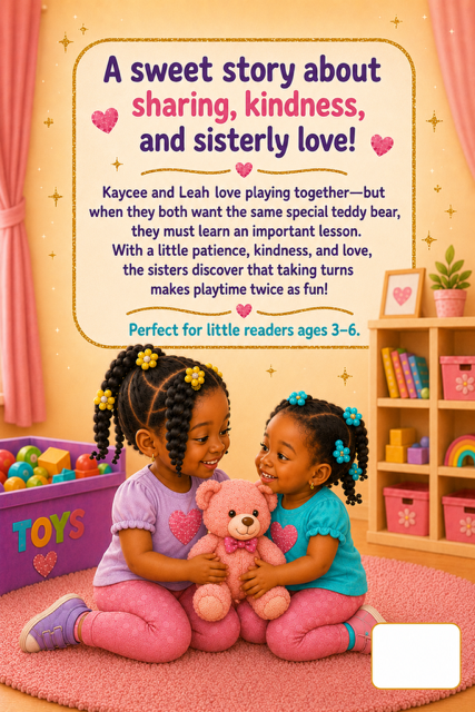 Kaycee and Leah Learn to share-children's eBook